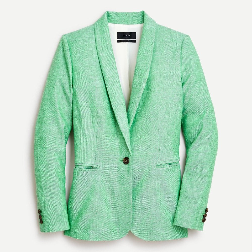 NWT J. Crew Parke Blazer in Stretch Linen Size 0